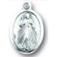 Divine Mercy Antique Silver 1 Inch Medal
